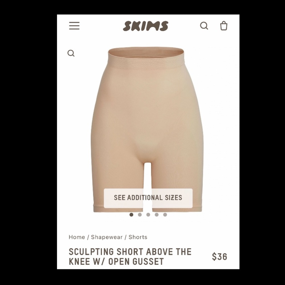 SKIMS Sculpting Short Above the Knee Shapewear